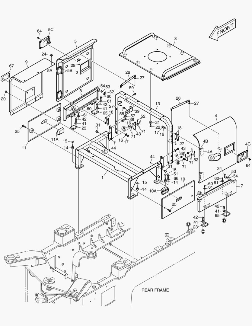 КРЫШКА ДВИГАТЕЛЯ