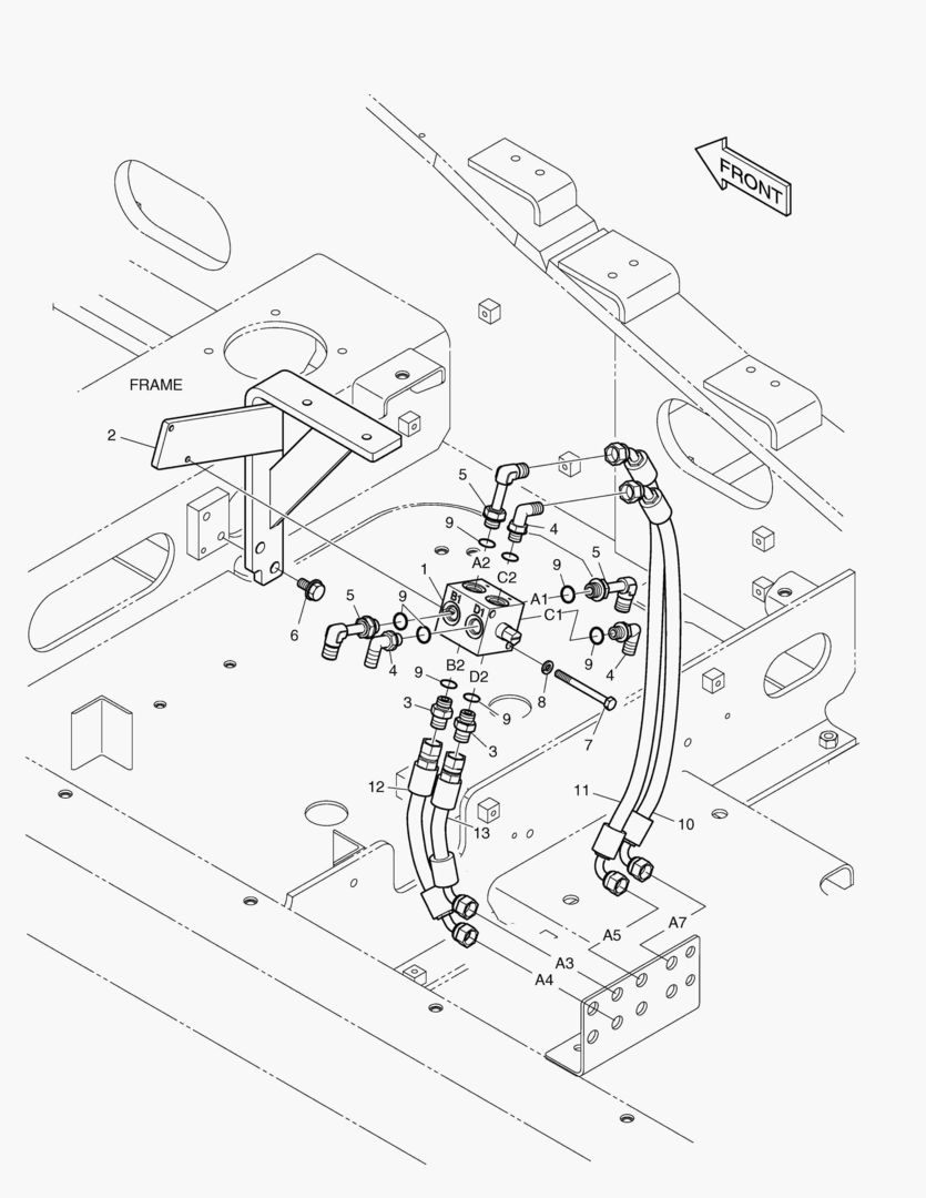 ИЗМЕНЕНИЯ РЕЖИМА ТРУБОПРОВОДА(1) - ШАРНИРНАЯ СТРЕЛА