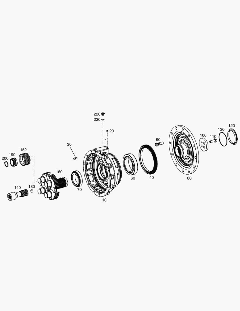 Спецтехника 3570 OUTPUT - REAR AXLE [3194~]