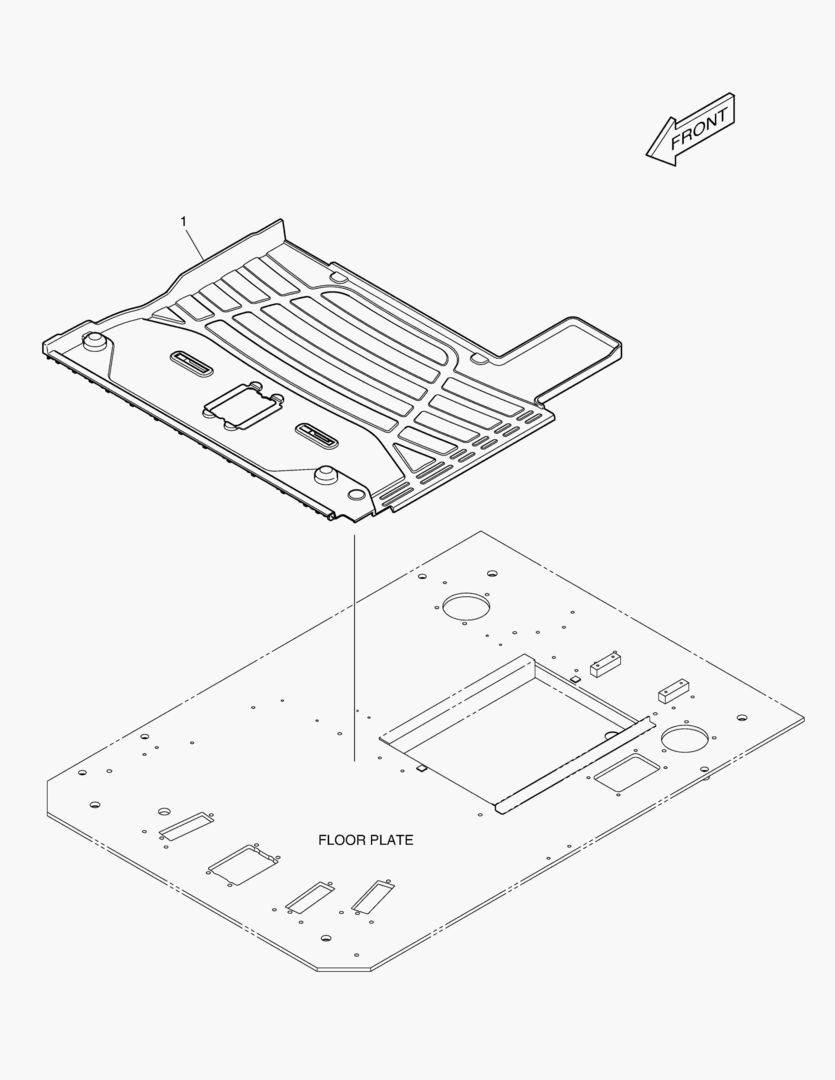 КОВРИК НА ПОЛУ КУЗОВА
