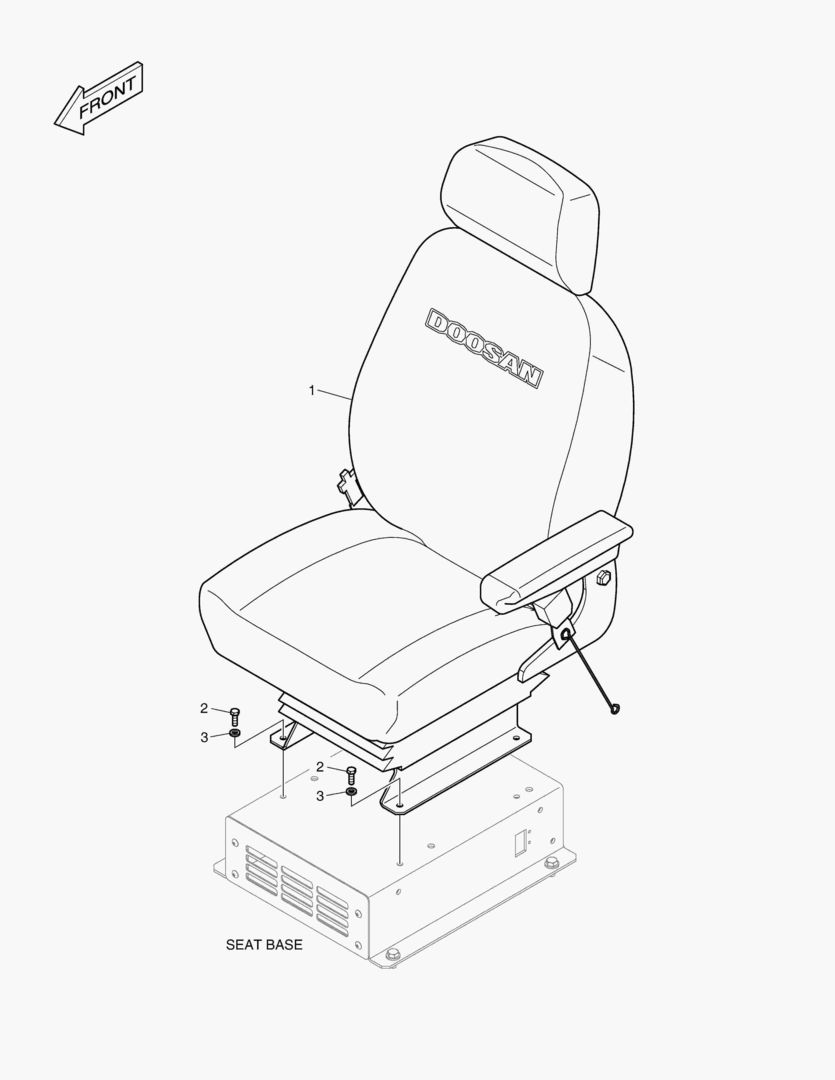1450 SEAT ASS`Y - AIR SUSPENSION