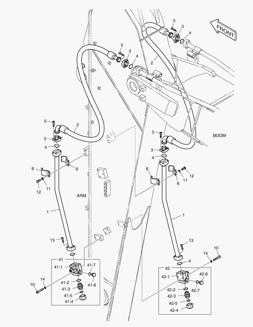 6510 ARM PIPING - ARM 3.0m (ONE & TWO WAY)