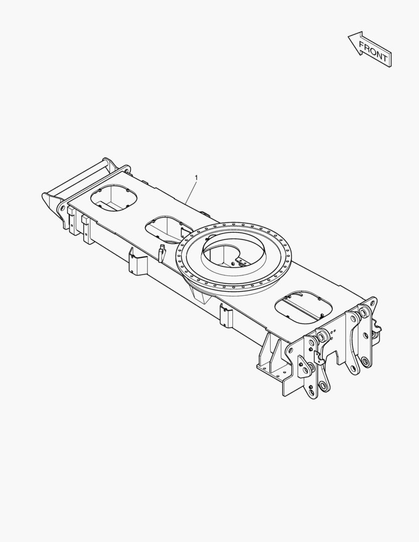 РАМКА ШАССИ - РАМА(DX160W)