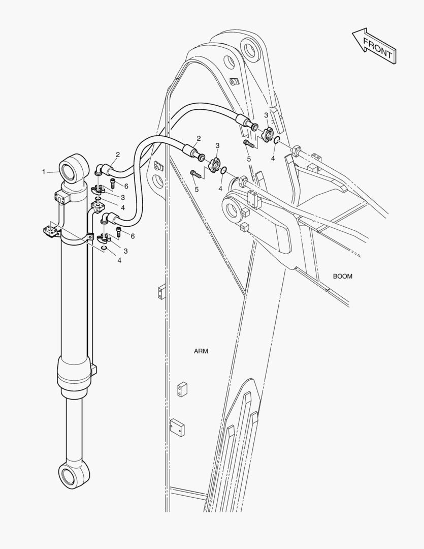 ГИДРОСИСТЕМА РУКОЯТИ - РУКОЯТЬ 2.9 м(ОСОБО ПРОЧНЫЙ)