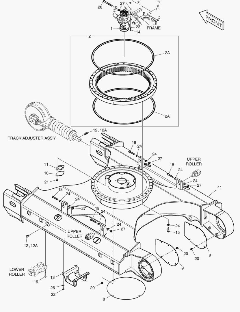 2190 TRACK FRAME-LONG(DX160LC-3)