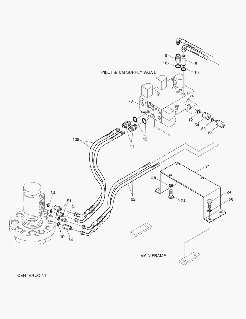 ТРУБОПРОВОД СЕРВОУПРАВЛЕНИЯ(11)
