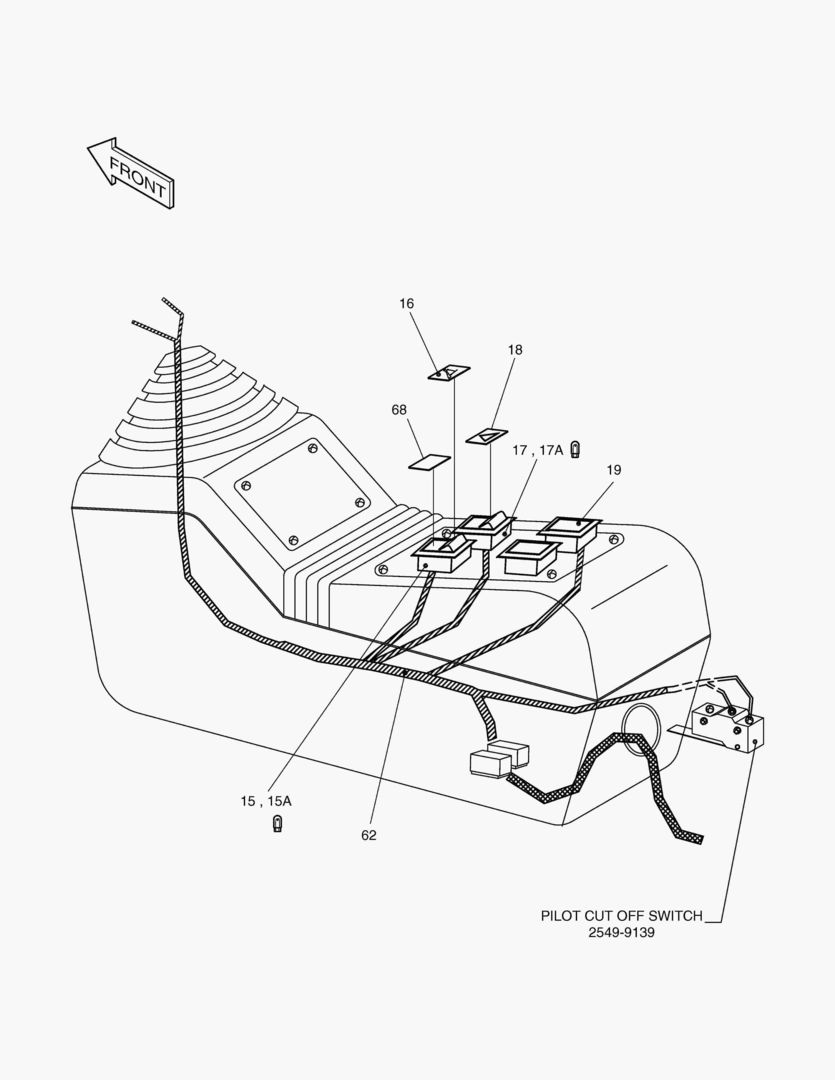 ЭЛЕКТРИЧЕСКИЕ ЗАПЧАСТИ(2)-ПУЛЬТ УПРАВЛЕНИЯ(ЛЕВОСТОРОННИЙ)
