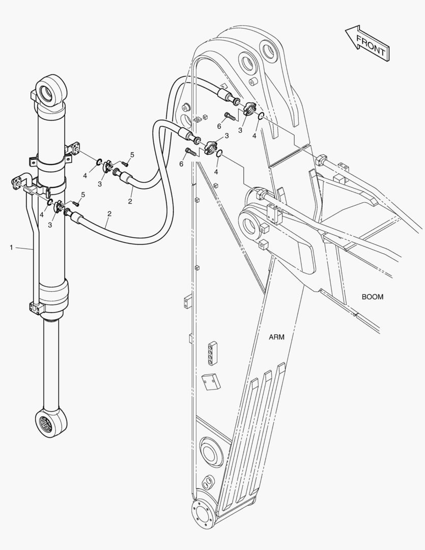 ГИДРОСИСТЕМА РУКОЯТИ - РУКОЯТЬ 2.5 м