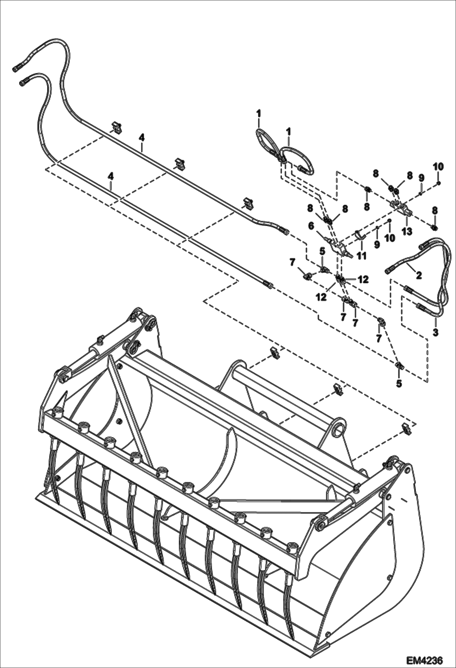 ГРЕЙФЕРНЫЙ КОВШ (ГИДРАВЛИЧЕСКАЯ СИСТЕМА) (AGWA, AGW4)