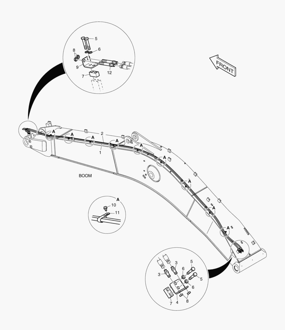 6220 BOOM PIPING - QUICK CLAMP