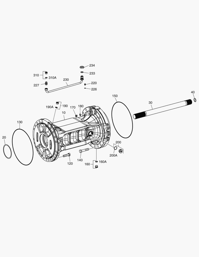 3361 AXLE CASING - REAR AXLE [10140~]