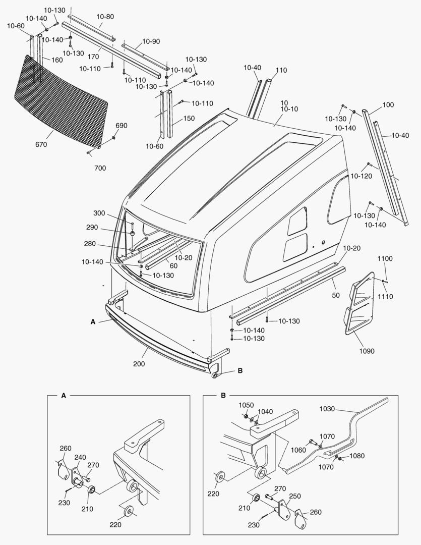G300-11 BONNET SHELL - EQUIPMENT [ 8X1001 ~ ]