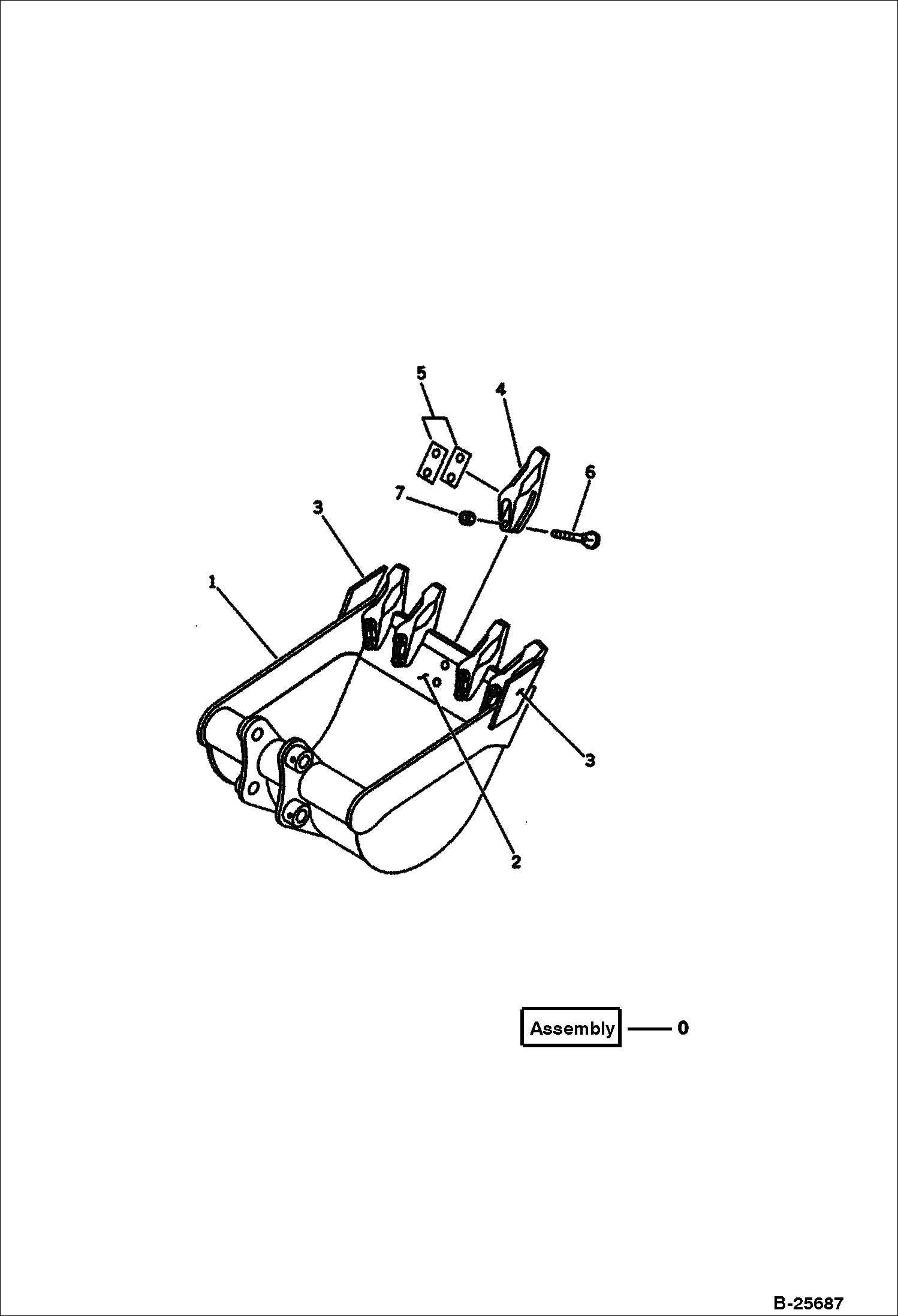 КОВШ (0.11 КУБИЧЕСКИХ МЕТРОВ) (МИНИ 0.18 КУБИЧЕСКИХ МЕТРОВ)(100) (600 ММ ШИРОКИЕ)