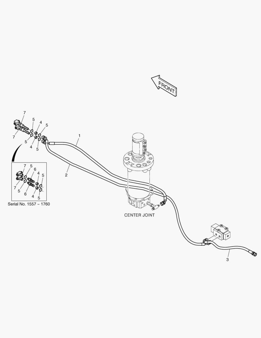 Схема RIGGER PIPING-FRONT DOZER [1557~]
