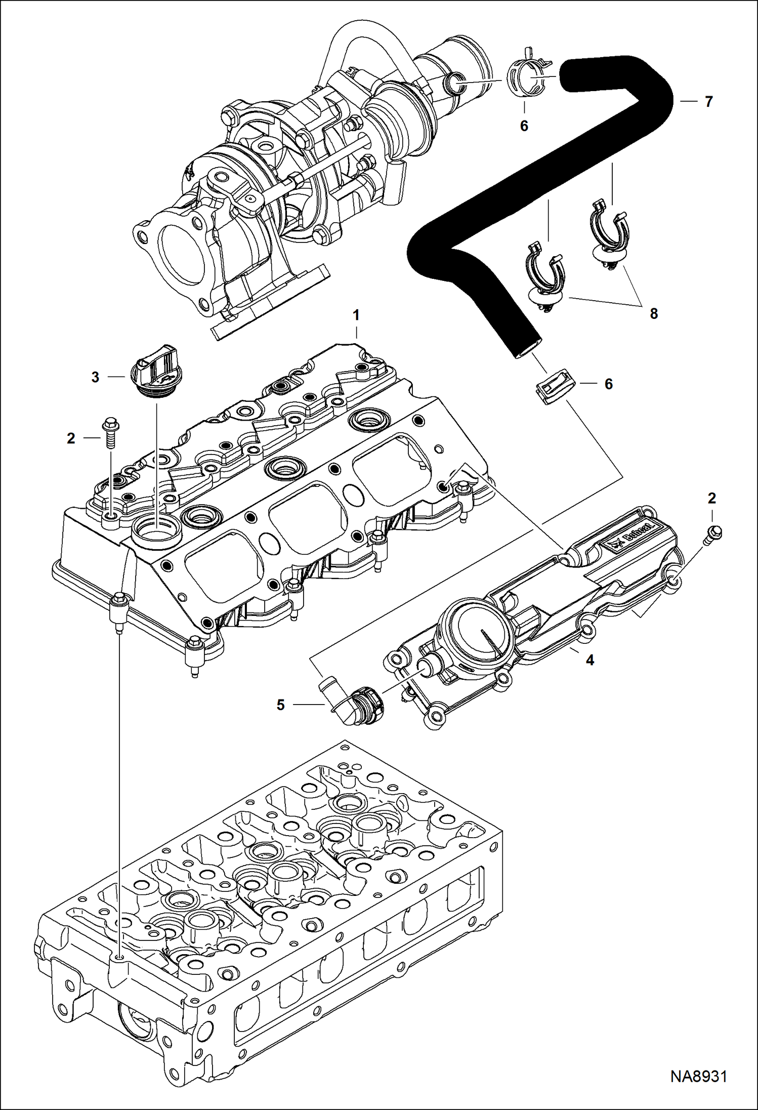КРЫШКА КОРОМЫСЛА КЛАПАНА