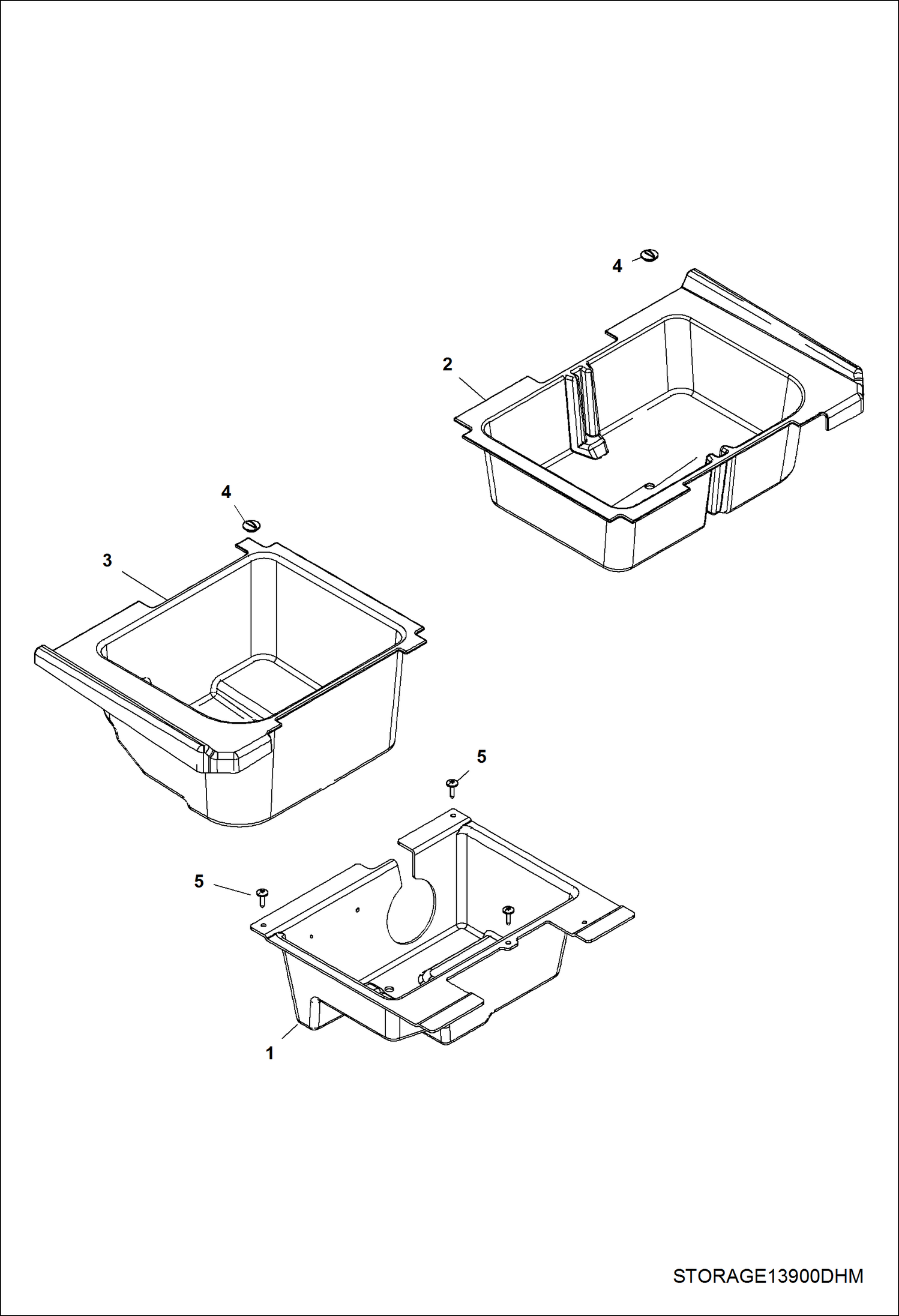 Схема КОРПУС, ХРАНЕНИЕ (СЕРИЙНЫЙ НОМЕР AVW411001 - AVW419999)