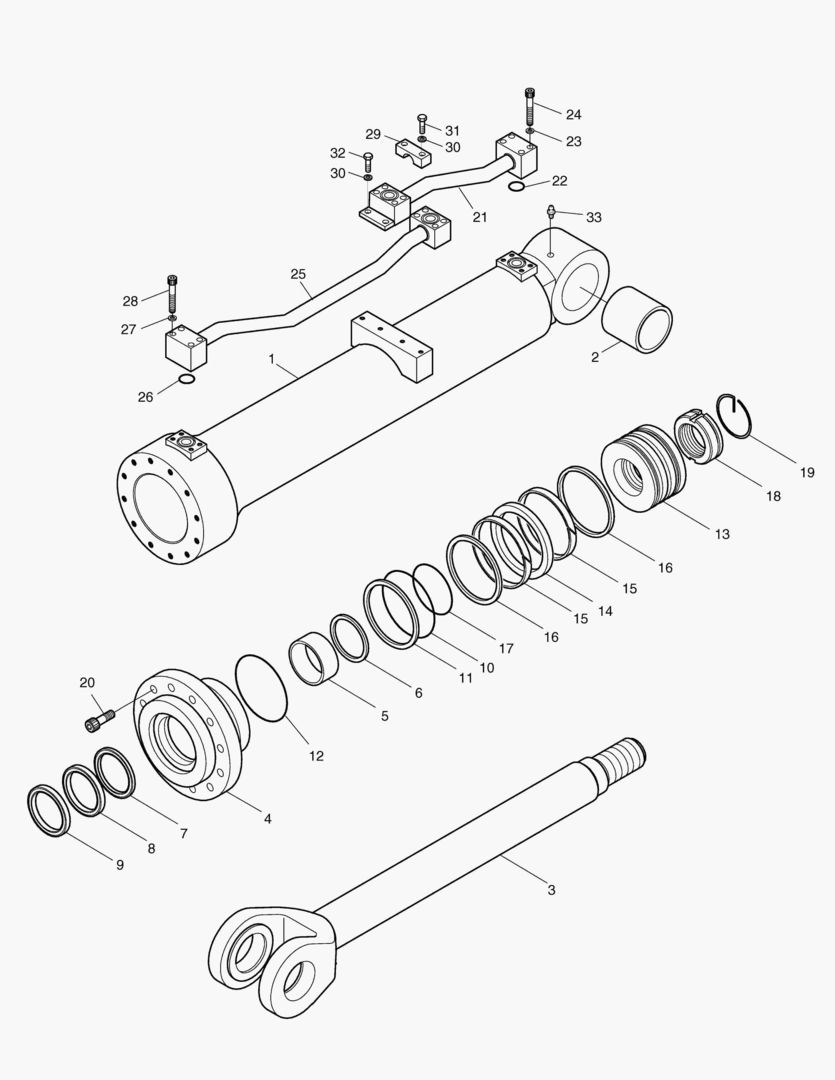 Схема 3630 LIFT CYLINDER