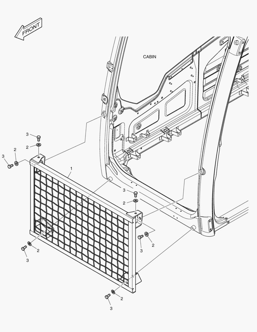 НИЖНЕЕ ОГРАЖДЕНИЕ КАБИНЫ