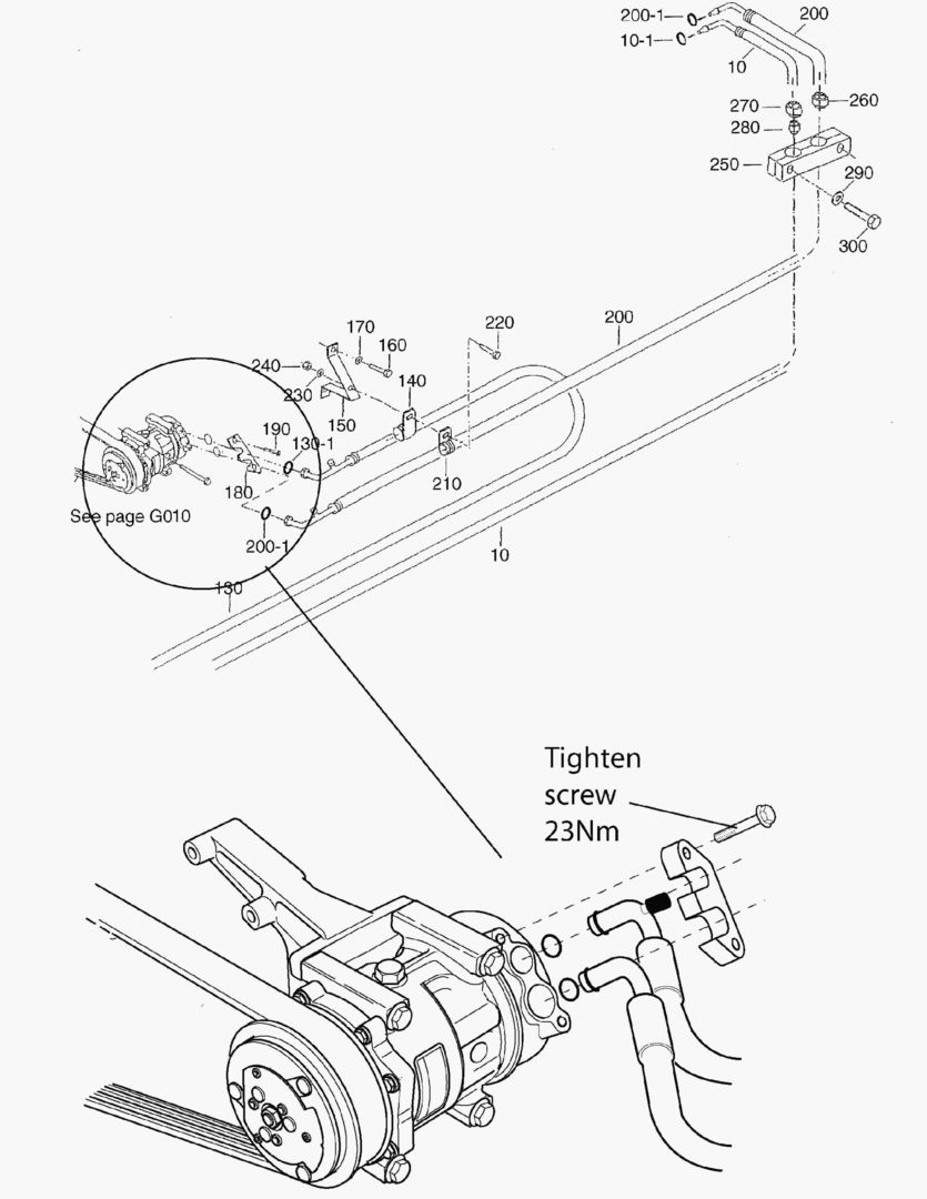 G380-4 AIR CONDITIONER; COMPRESSOR LINE