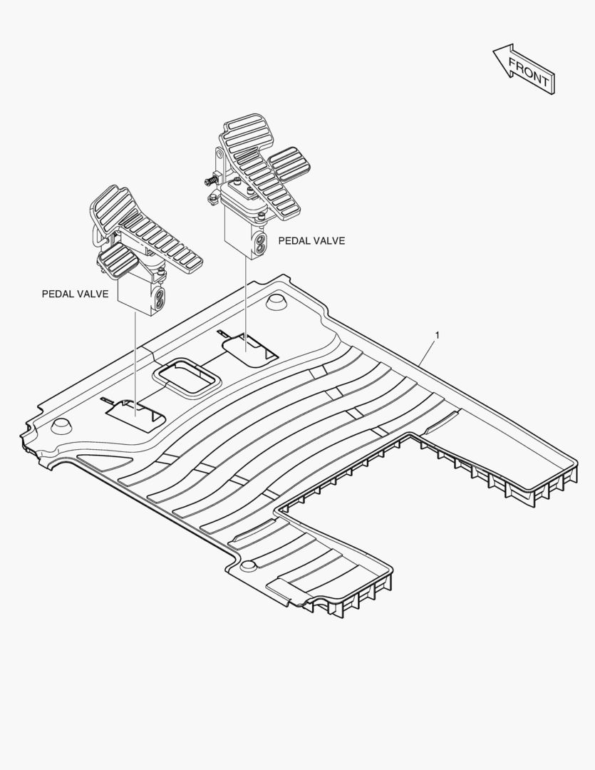 КОВРИК НА ПОЛУ КУЗОВА - ШАРНИРНЫЙ + STT