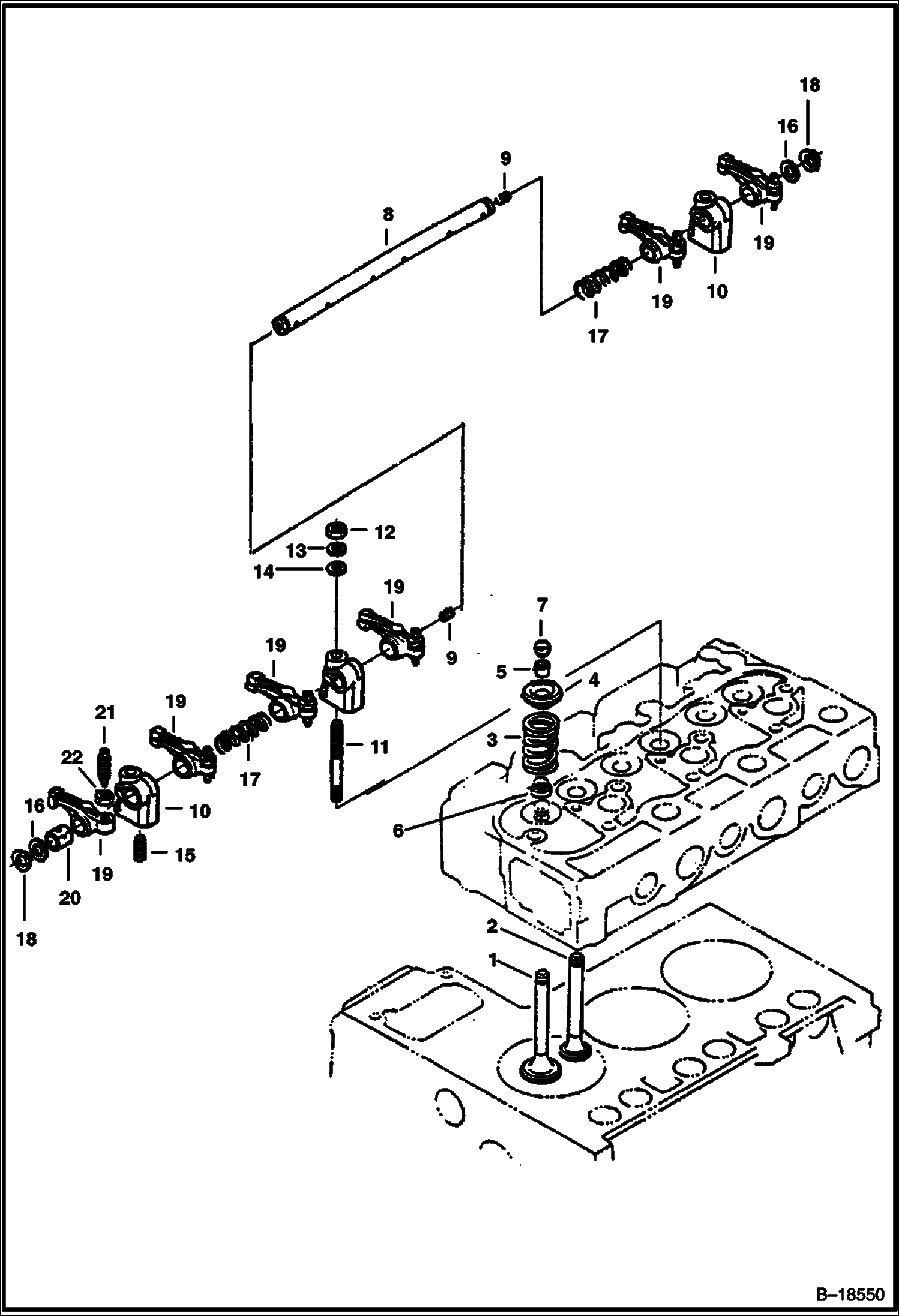 КОРОМЫСЛО КЛАПАНА И КЛАПАНЫ