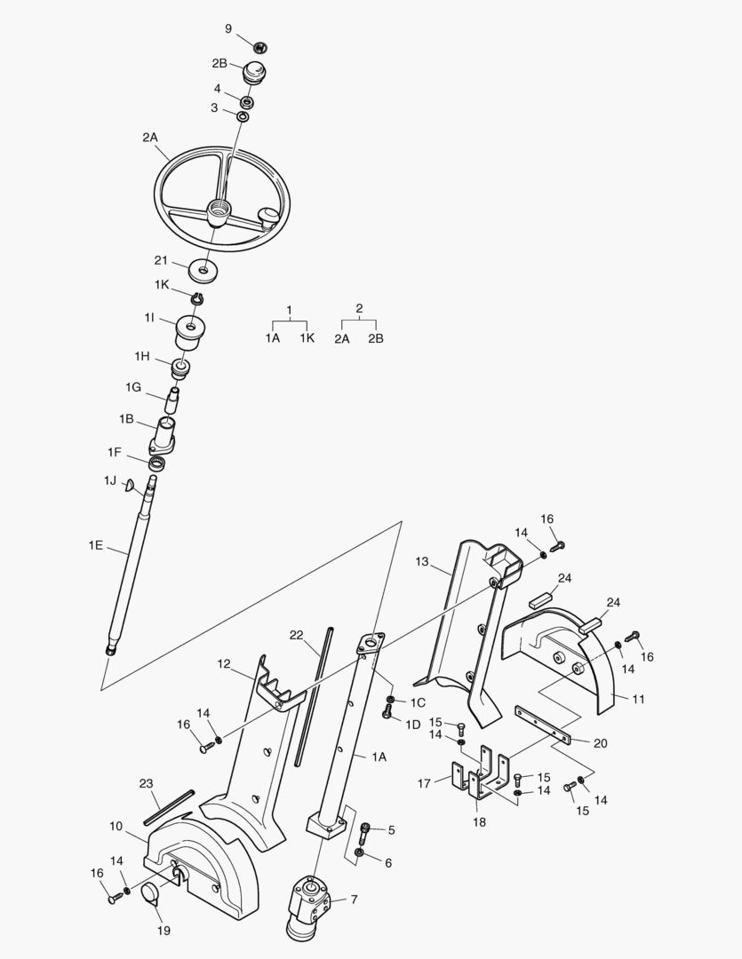 1461 STEERING ASS`Y [1066~]