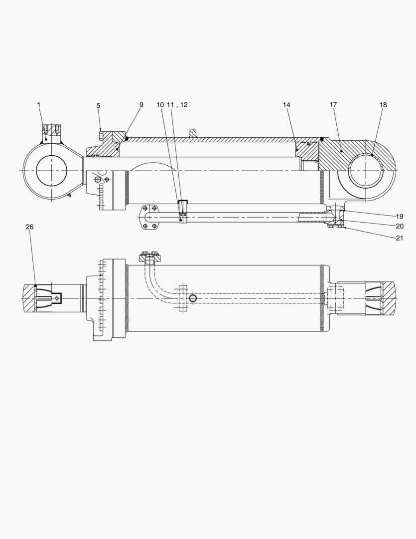 3305 BUCKET CYLINDER(DY&MEC)