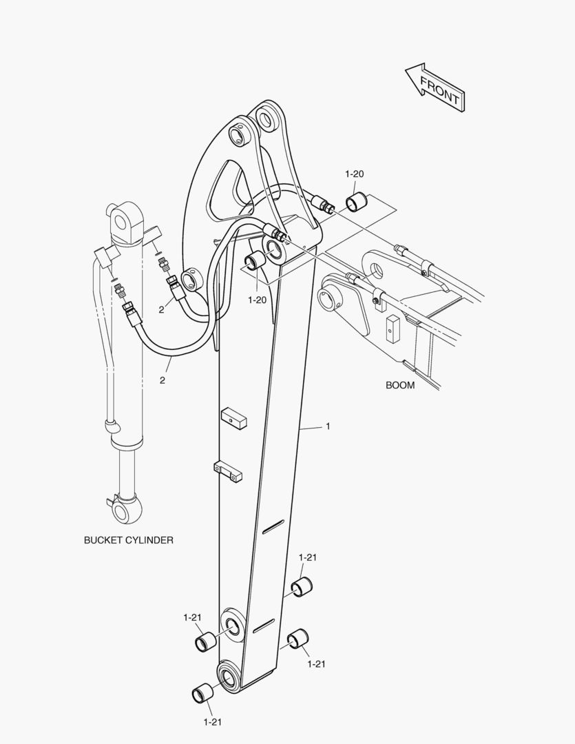 ГИДРОСИСТЕМА РУКОЯТИ - РУКОЯТЬ 1.5 м