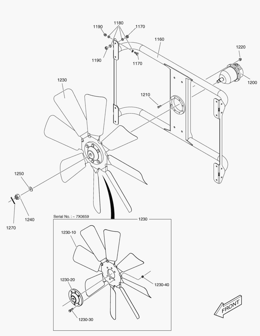 G040-12 FAN BEAM ASS`Y