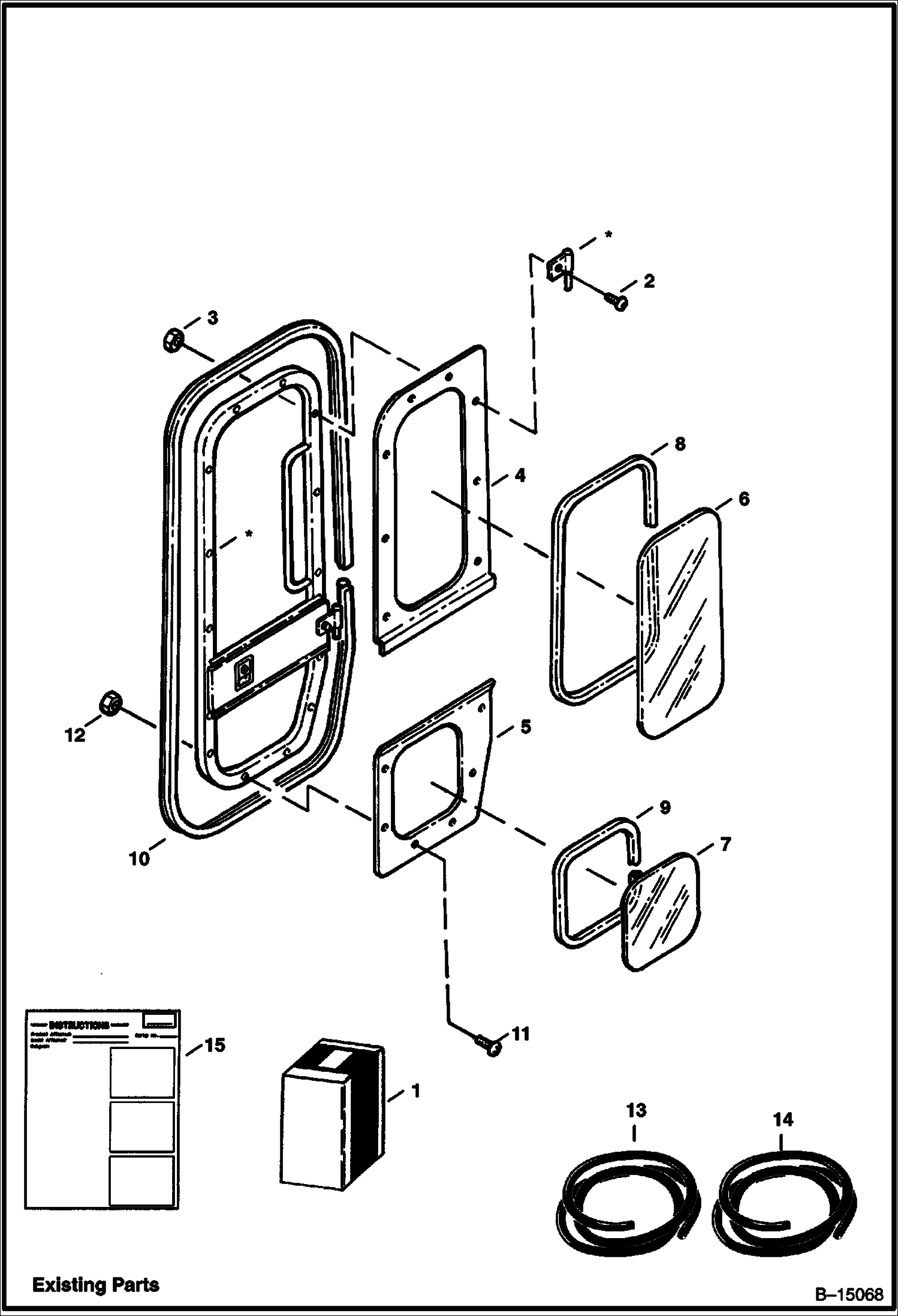 КОМПЛЕКТ ДВЕРЕЙ КАБИНЫ