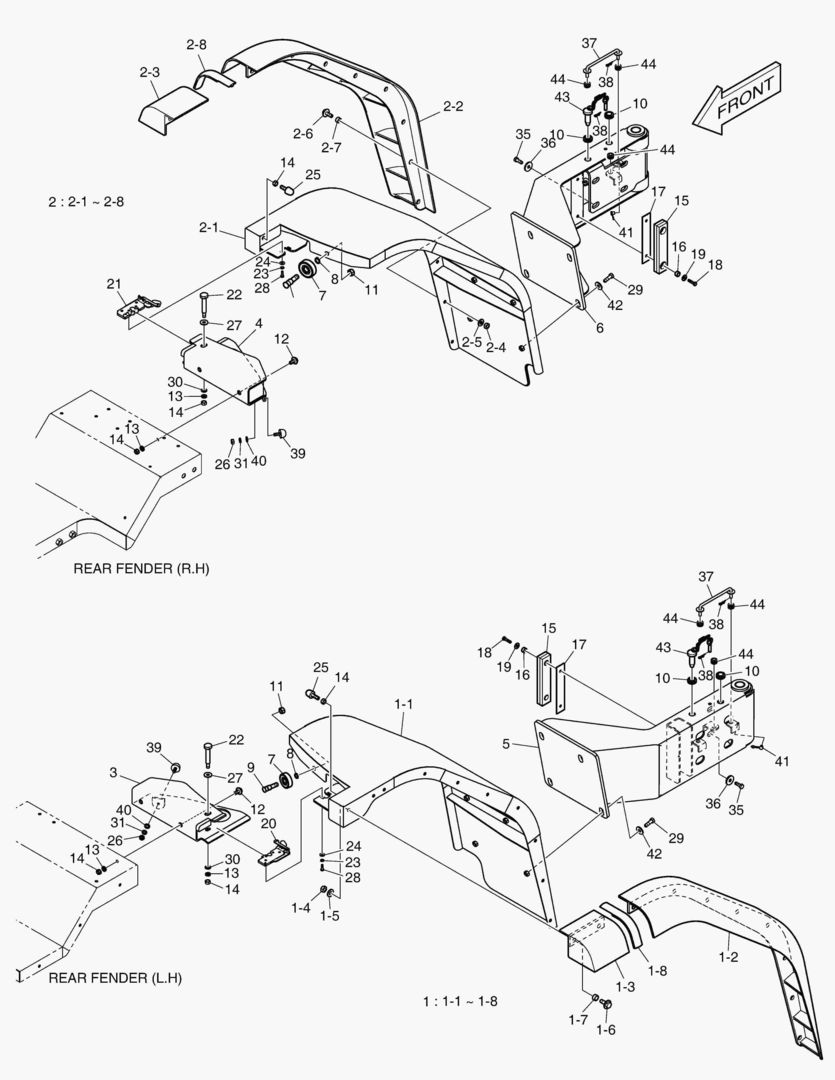 5450 FENDER & PROTECTOR - FULL