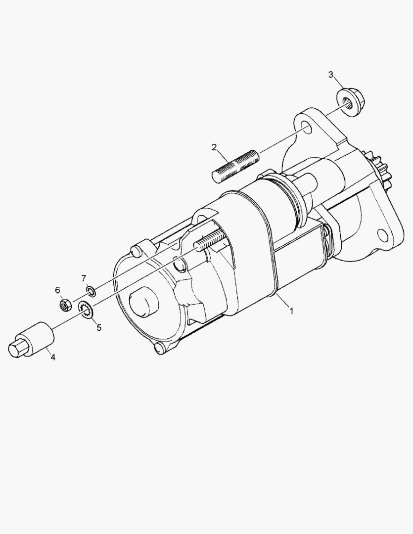 Спецтехника G010-96 STARTER MOTOR; WITH FITTING PARTS - главное фото