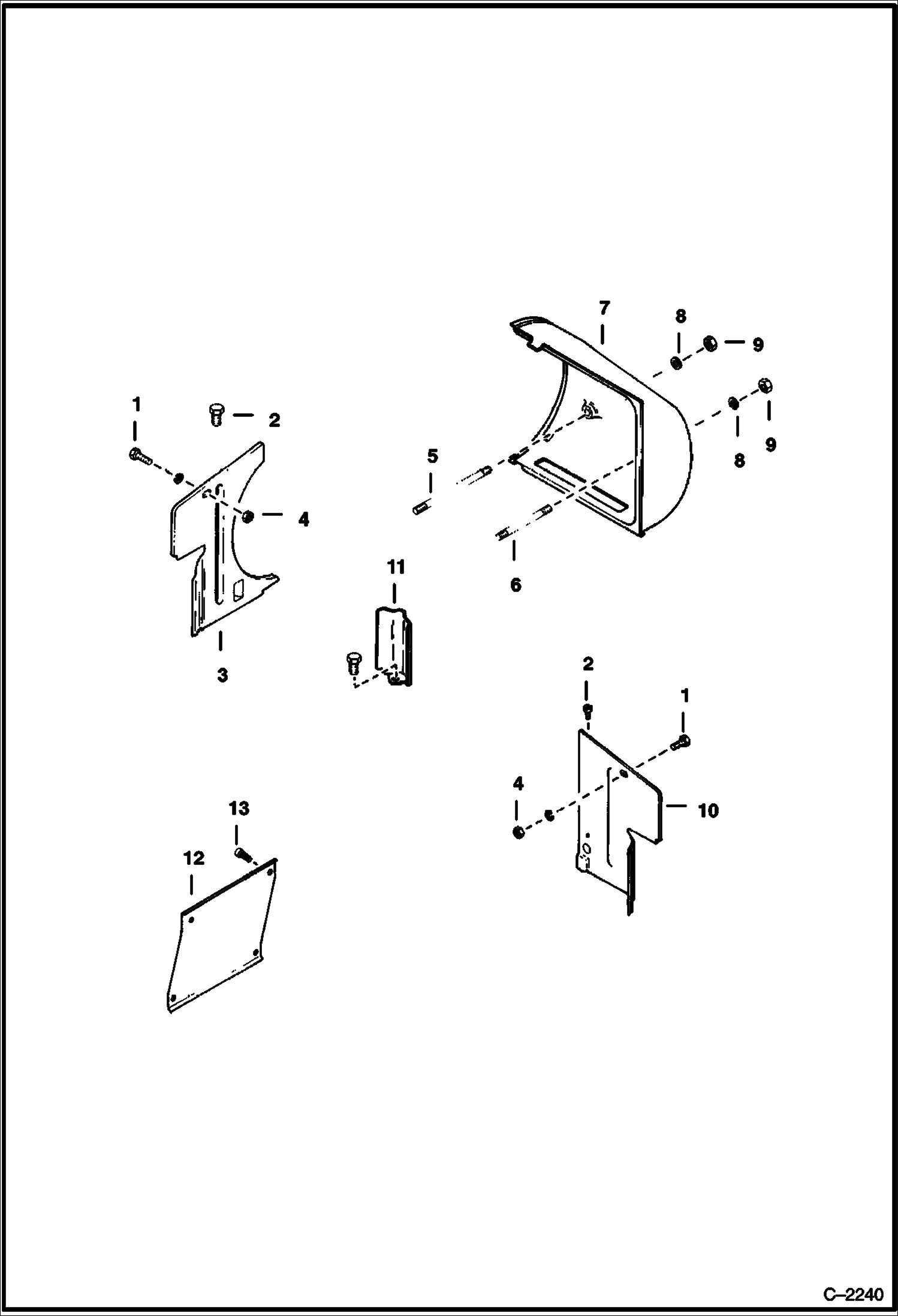 Схема ЗАЩИТНЫЙ КОЖУХ ДВИГАТЕЛЯ DEUTZ F2L411W