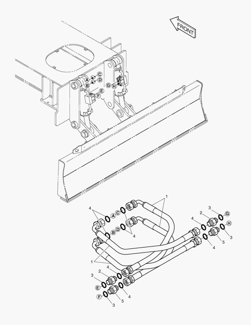 2180 BLADE PIPING-FRONT & REAR [1001~2159]