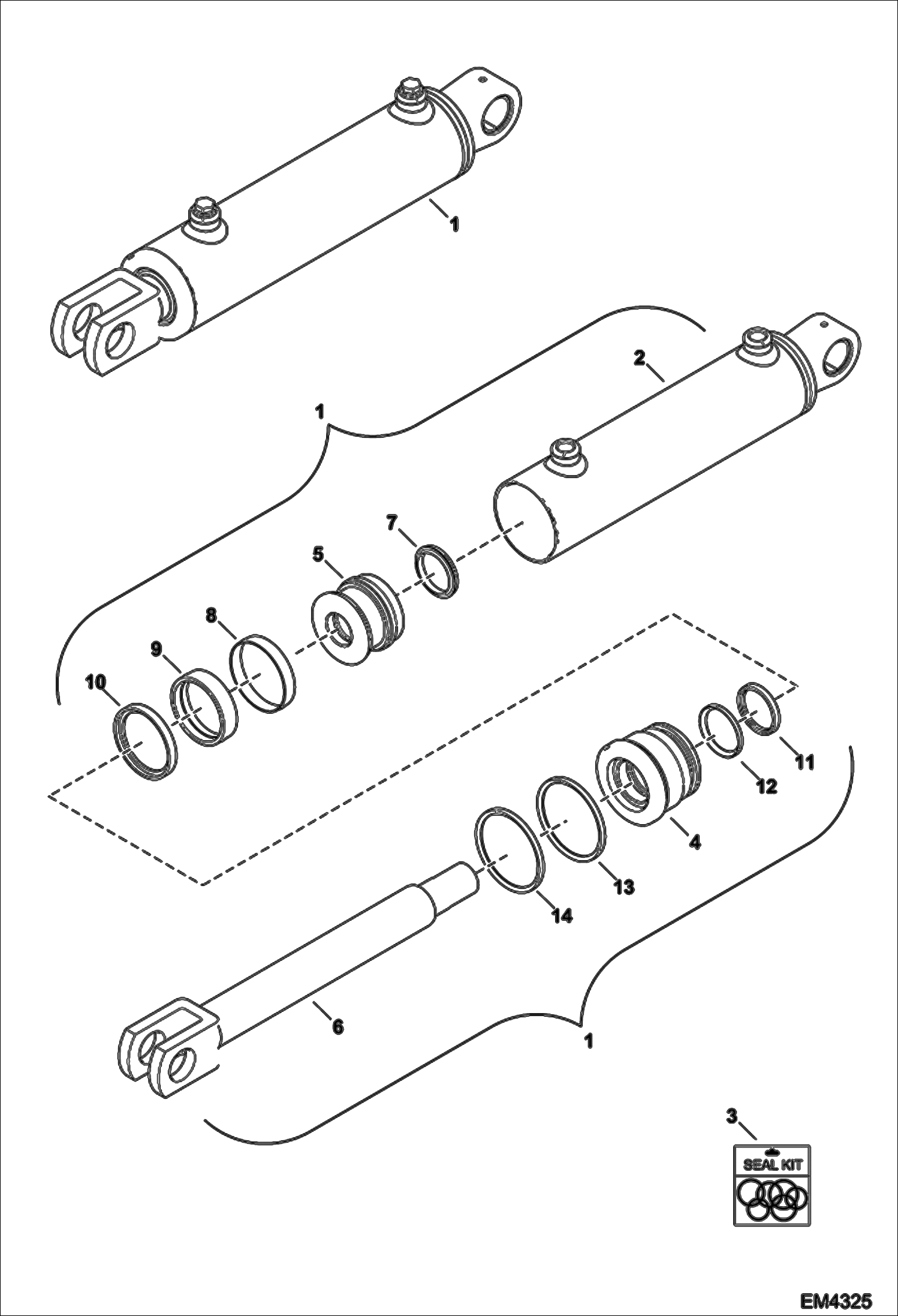ГИДРОЦИЛИНДР (AGVU, AGVZ, AGWA, AGW4)