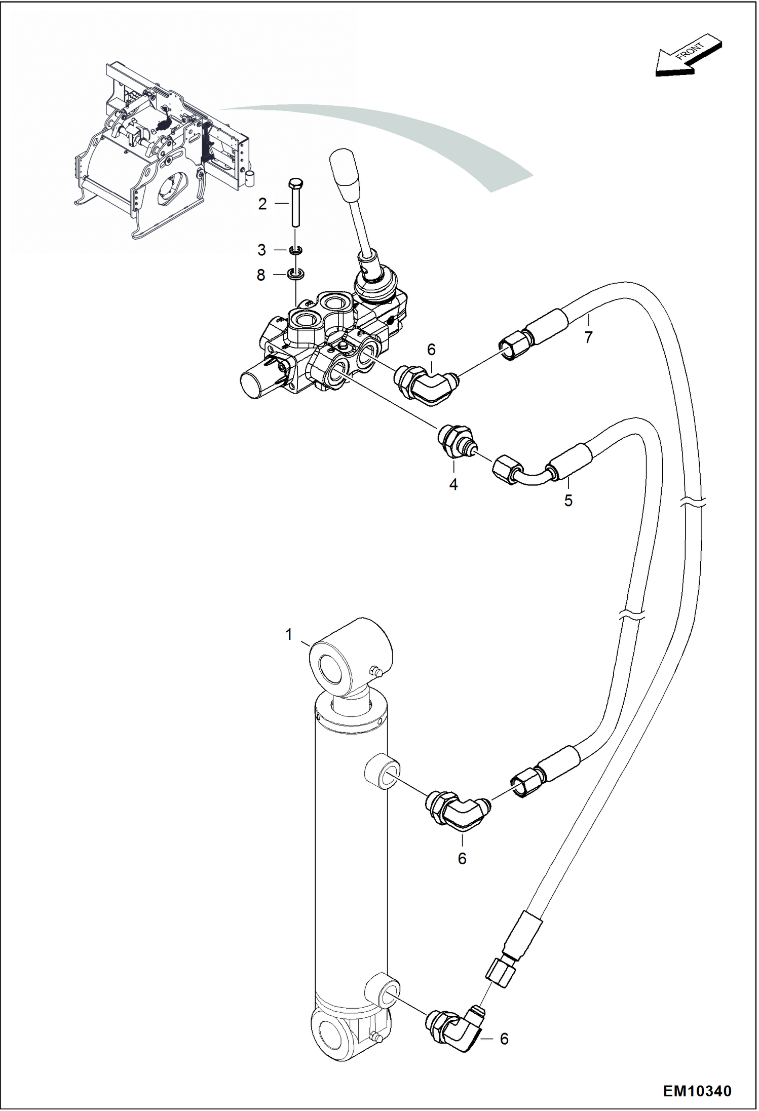 ПЛАНИРОВЩИК (СХЕМА ГИДРАВЛИЧЕСКОЙ СИСТЕМЫ) (ЦИЛИНДРЫ ПОЛОЗКА) (СЕРИЙНЫЙ НОМЕР AZTD00101 И ВЫШЕ, AZTG00101 И ВЫШЕ)