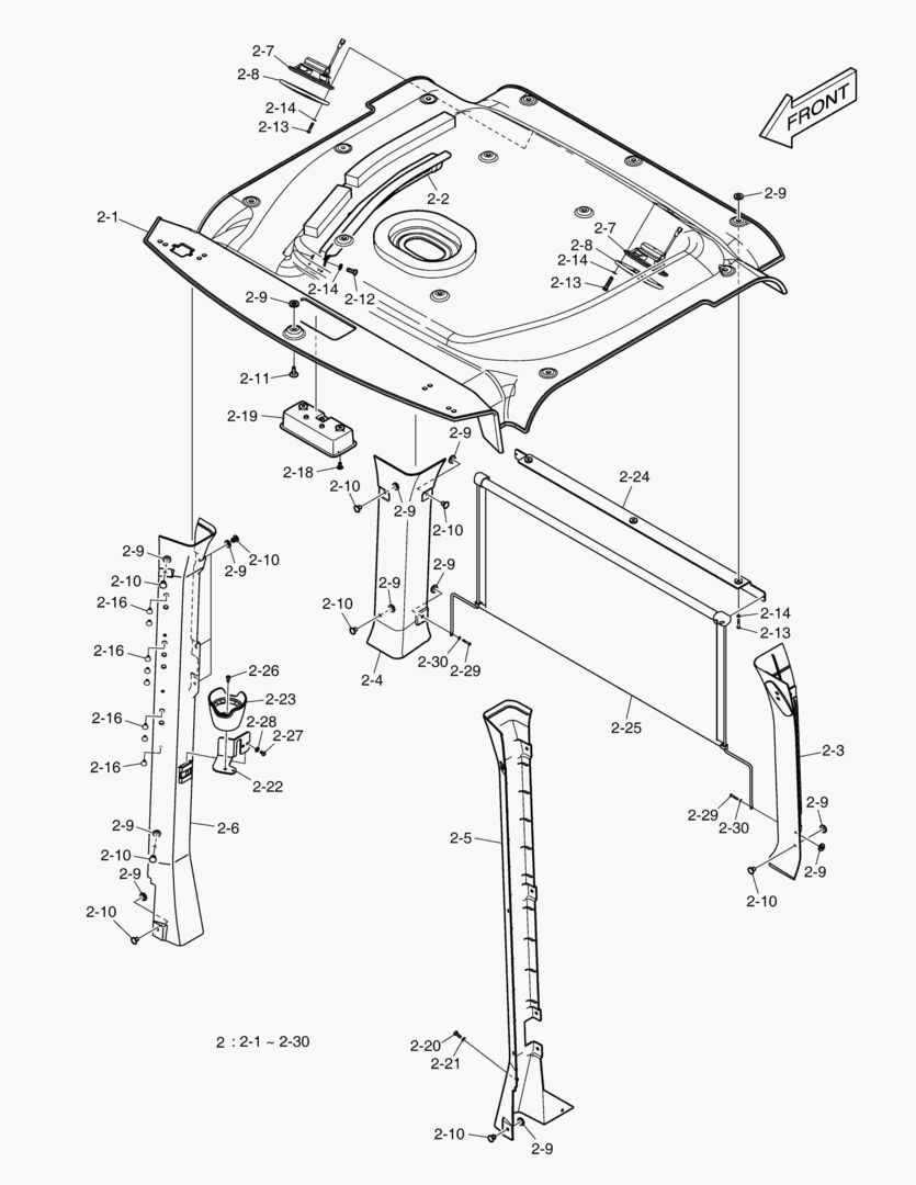 5740 CABIN(3) - INTERIOR SHEET(WITHOUT ROOF)