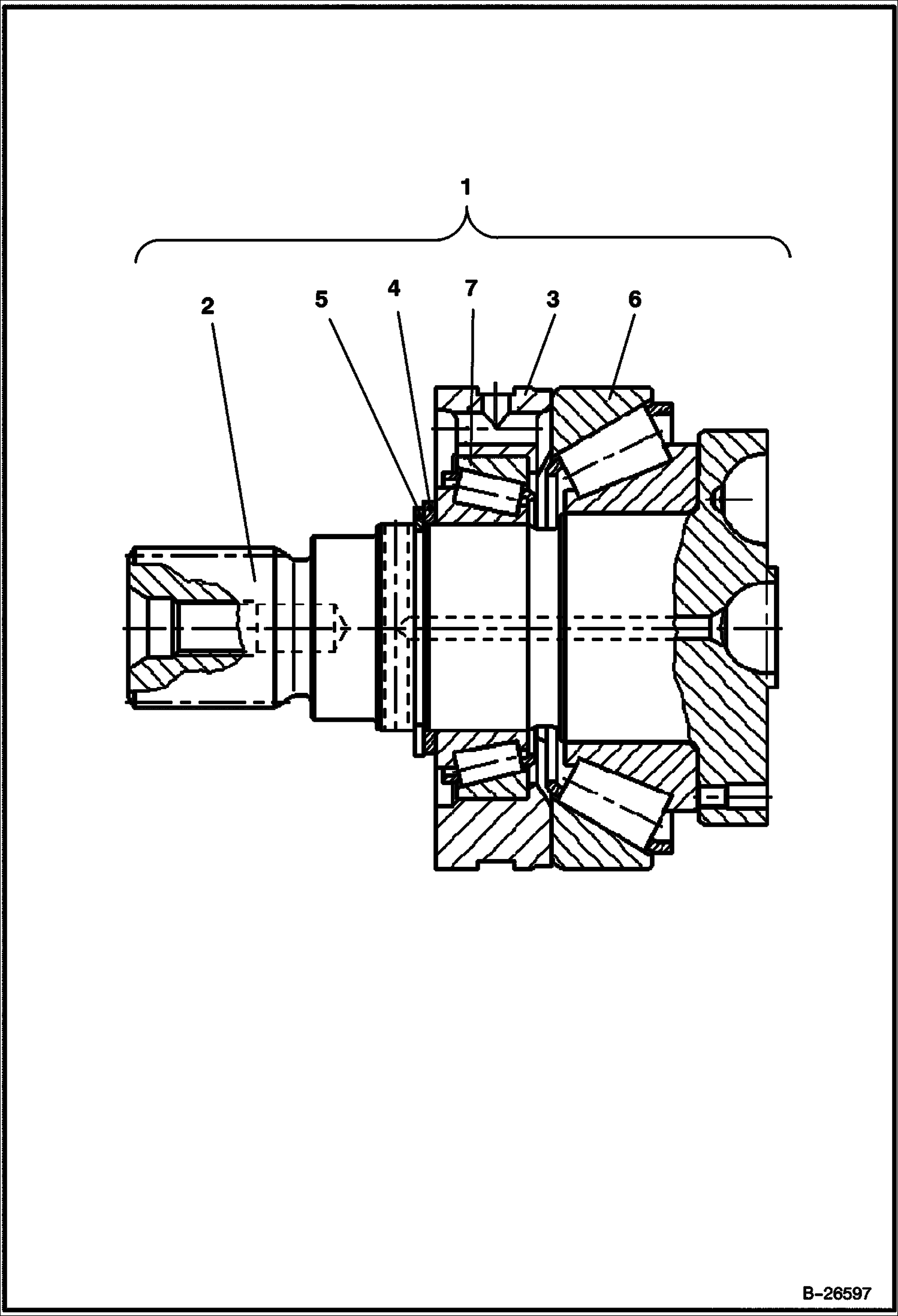 КУСТОРЕЗ (ПРИВОДНОЙ ВАЛ ДВИГАТЕЛЯ И ПОДШИПНИКИ) (FRC50 ADTN) (FRC50 ANR6) (FRC60 A6ZB) (FRC60 ANR5)
