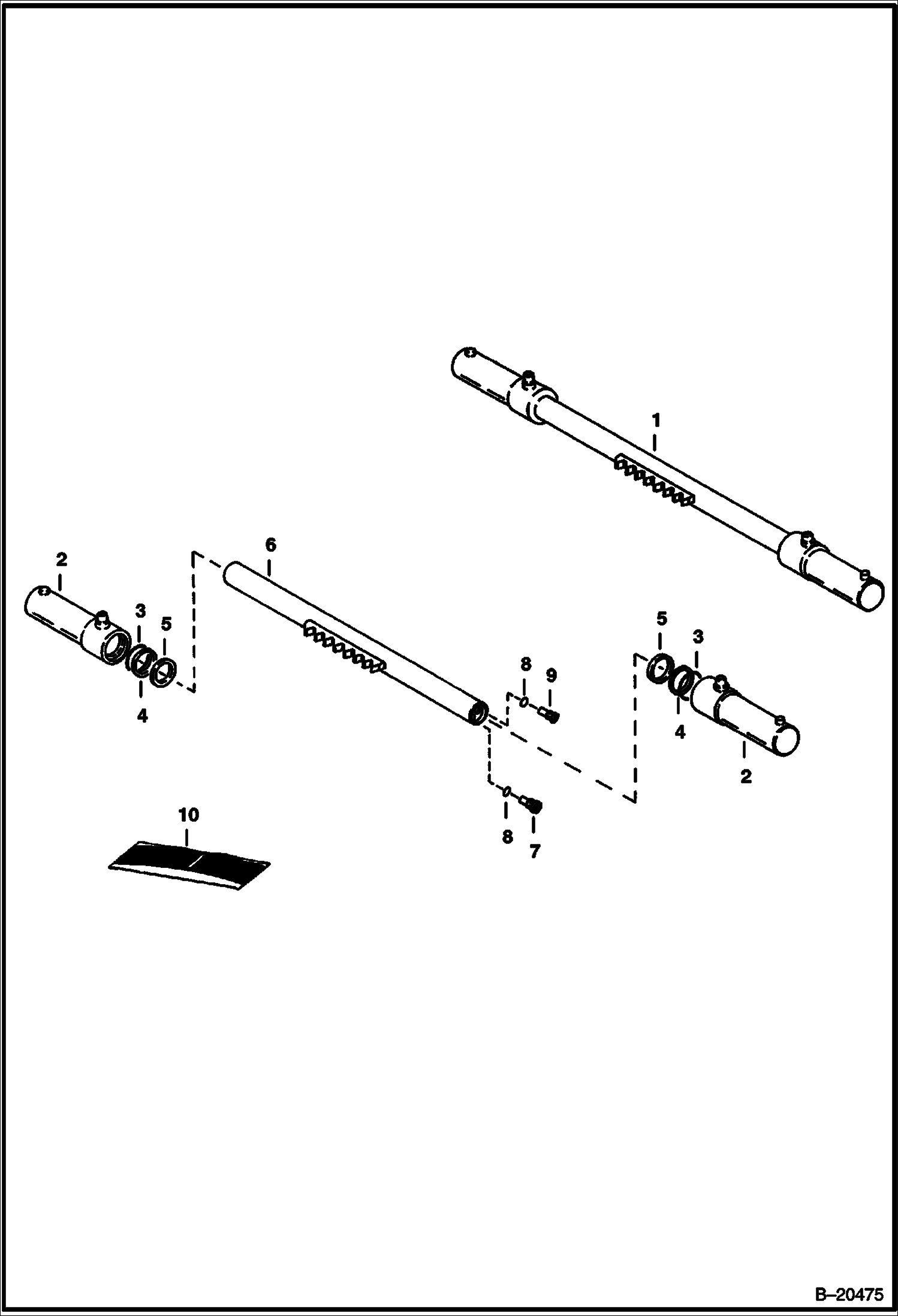 ЭКСКАВАТОР-ПОГРУЗЧИК (ЦИЛИНДР ПОВОРОТА) (907)