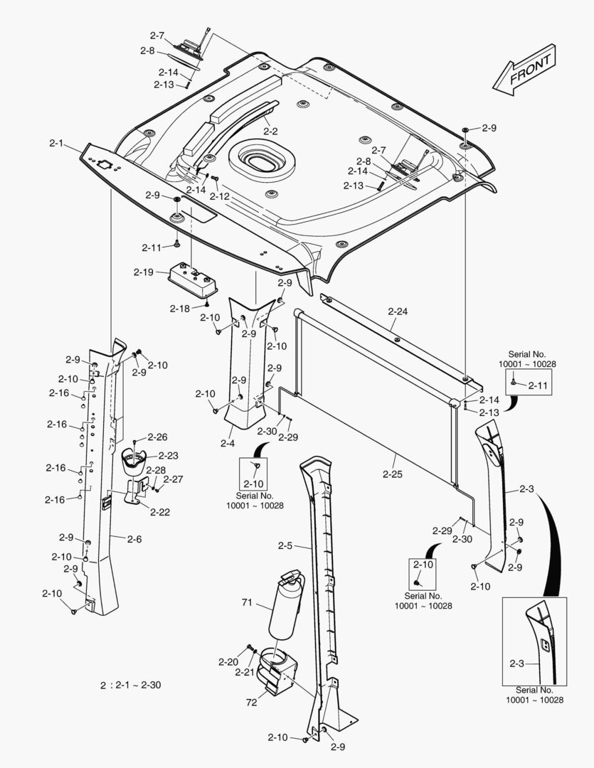 КАБИНА(3) - ВНУТРЕННИЕ ЛИСТЫ