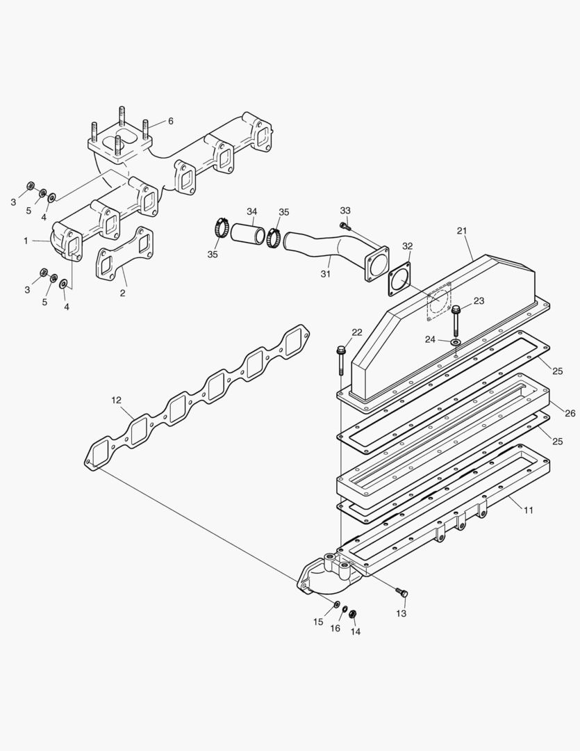 013 INTAKE & EXHAUST MANIFOLD