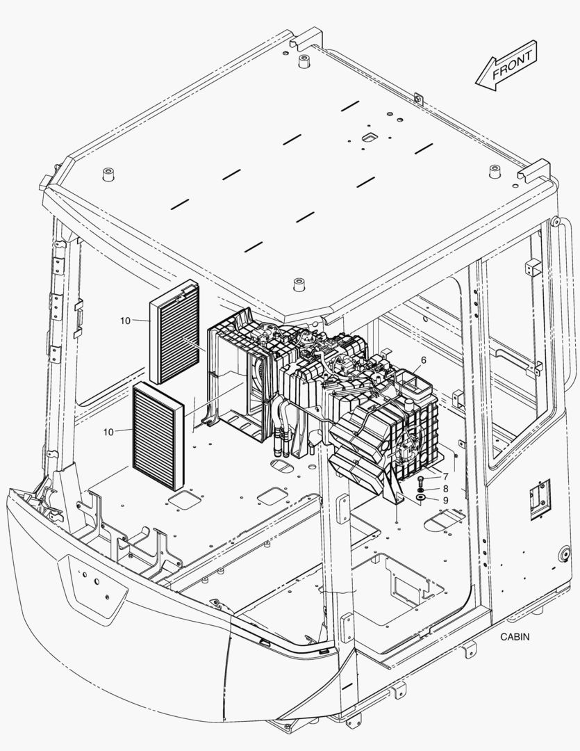Схема КОНДИЦИОНЕР - КАБИНА