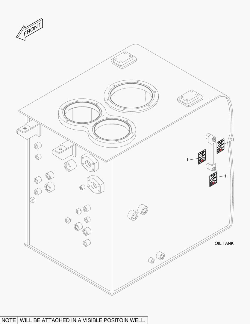 Схема 5370 DECAL - OIL CHECK (HIGH TEMPERATURE)