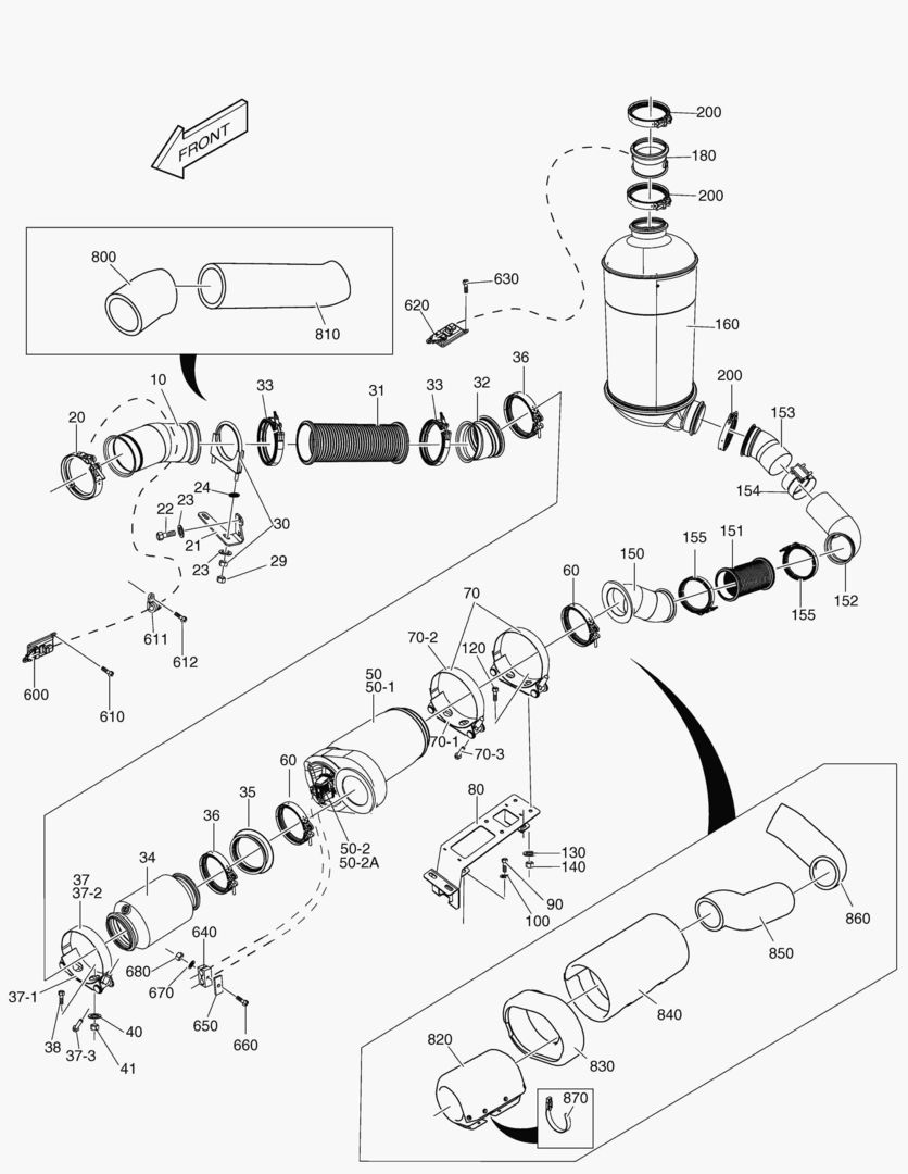 G051-10 EXHAUST SCR CATALYTIC SYSTEM