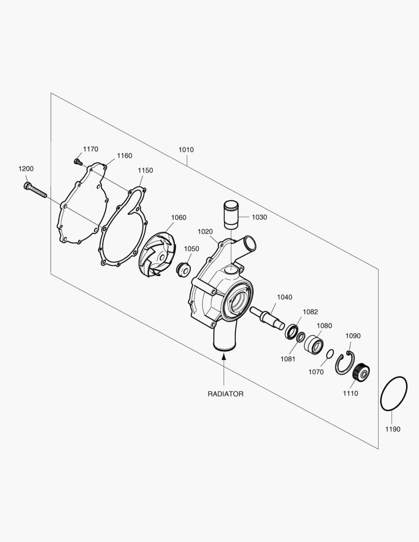 210 COOLING WATER PUMP [254~]