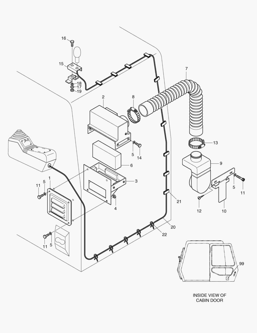 ПОДАЧА В КАБИНУ СВЕЖЕГО ВОЗДУХА В СБОРЕ