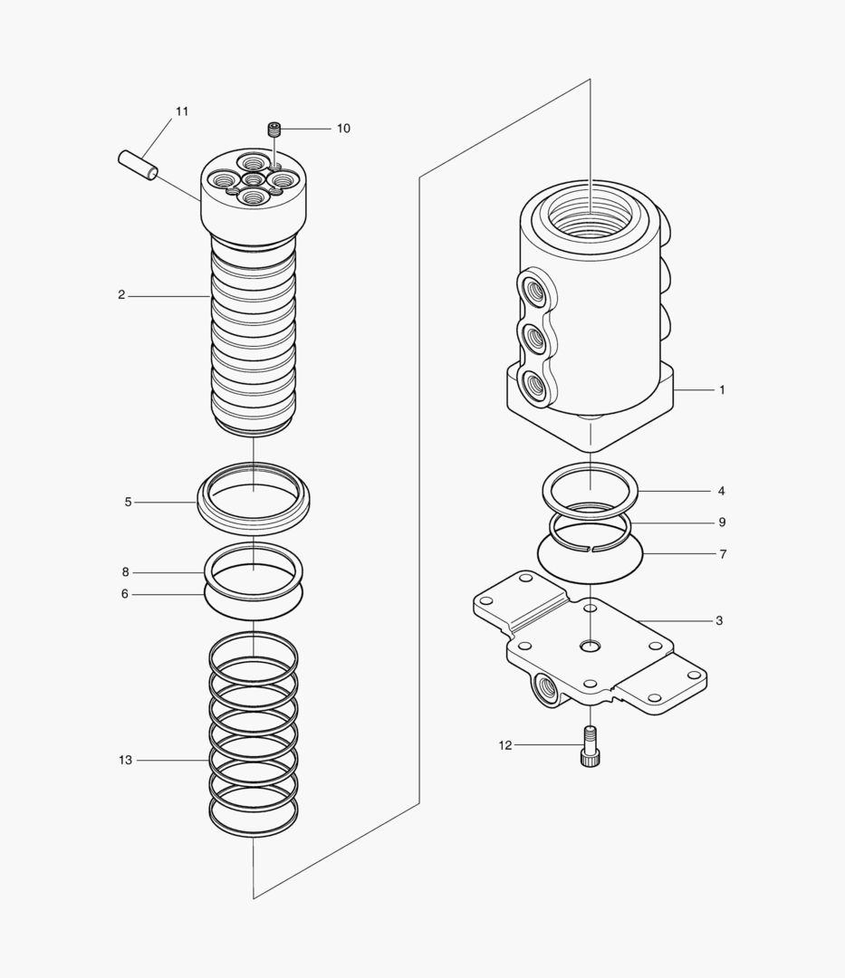 ЦЕНТРАЛЬНОЕ СОЕДИНЕНИЕ - ФИКСИРОВАННАЯ ГУСЕНИЦА