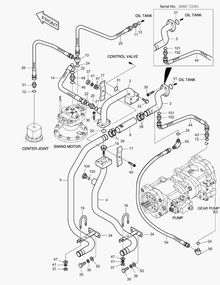 ТУБОПРОВОД МАСЛЯНОГО РАДИАТОРА(2)