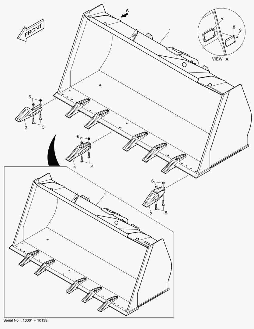 Схема 5210 BUCKET - 2.5mВі(TOOTH)