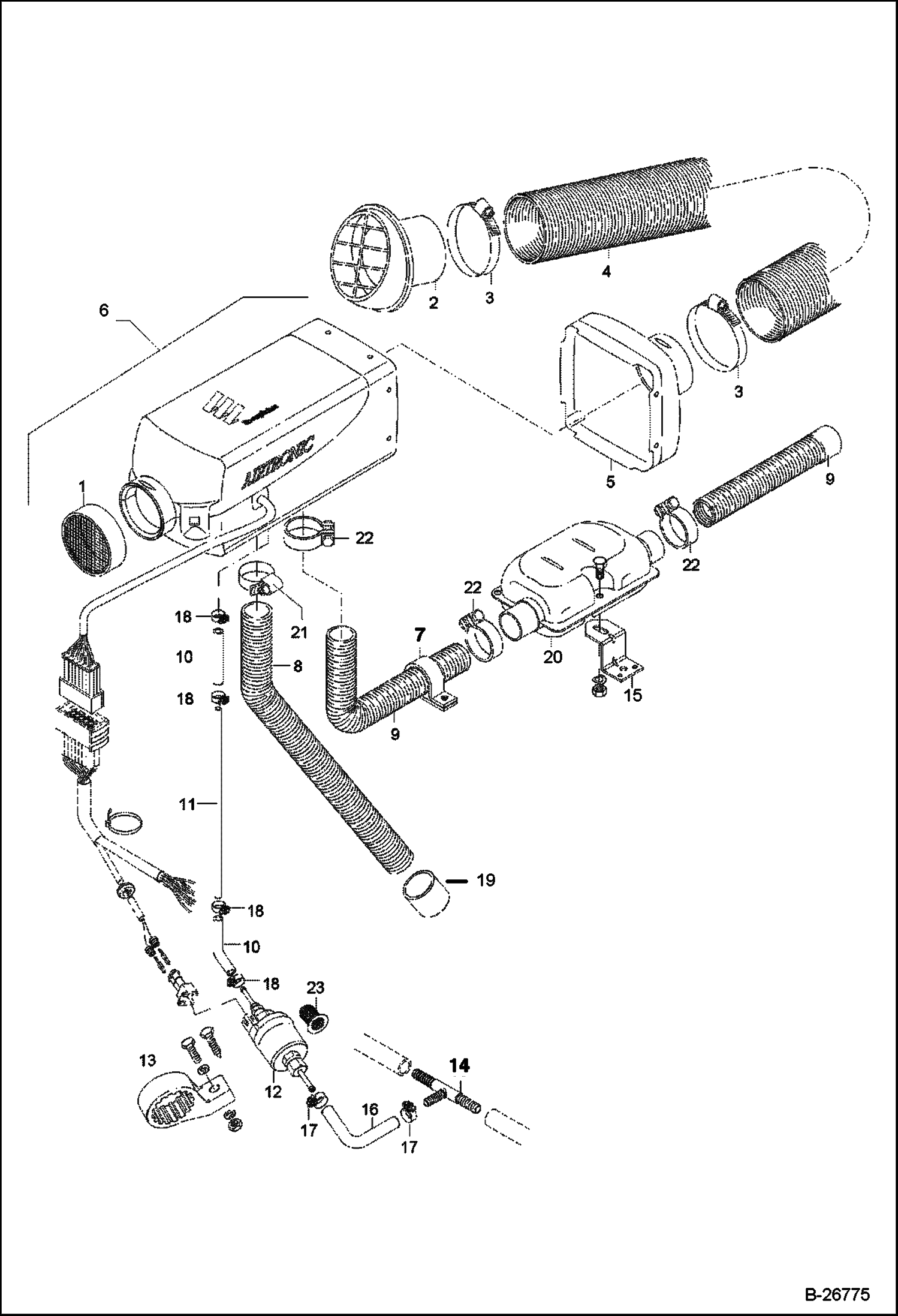 КОМПЛЕКТ КРОНШТЕЙНОВ ДИЗЕЛЬ УПРАВЛЕНИЕ ОБОГРЕВОМ